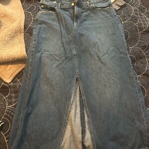 Gap Denim Skirt with Front Slit